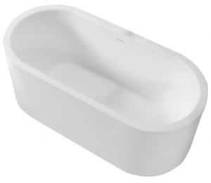 freestanding solid surface bathtub